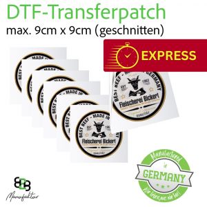 DTF-Transferpatch max. 9cm x 9cm (geschnitten) - Express